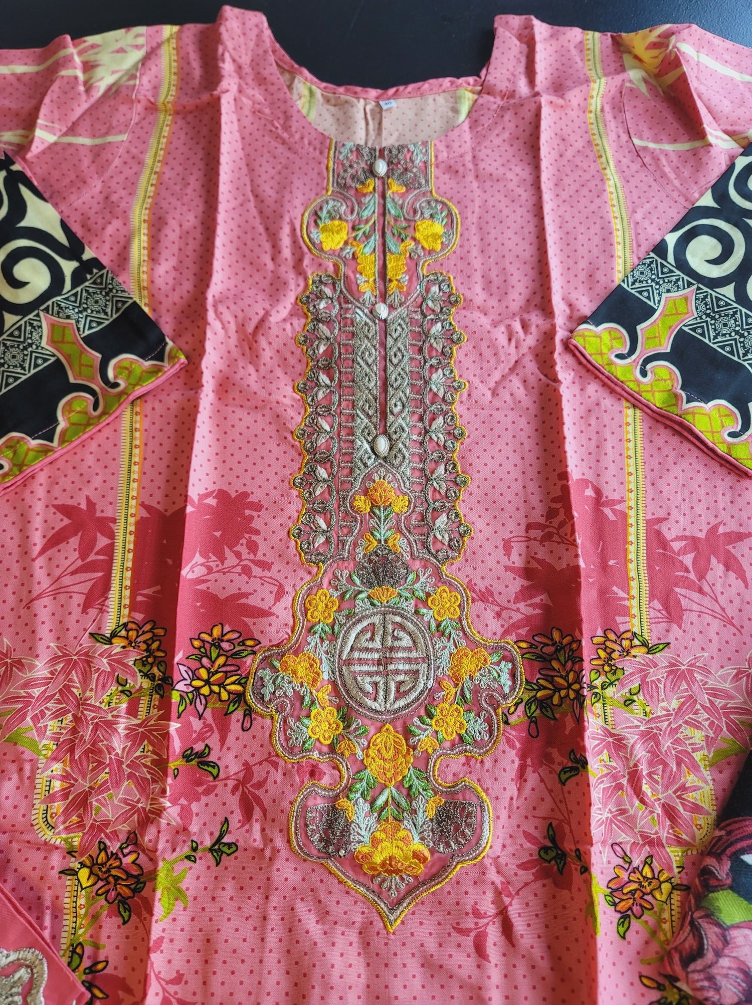 Pakistani Linen Embroidered Salwar kameez Ready To Ship