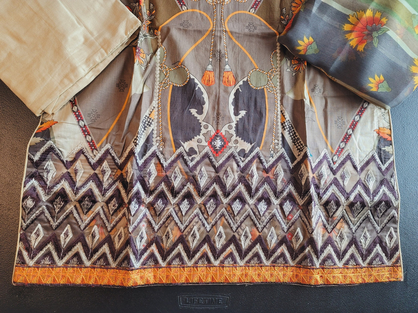 Pakistani Lawn Embroidered Salwar kameez Ready To Ship