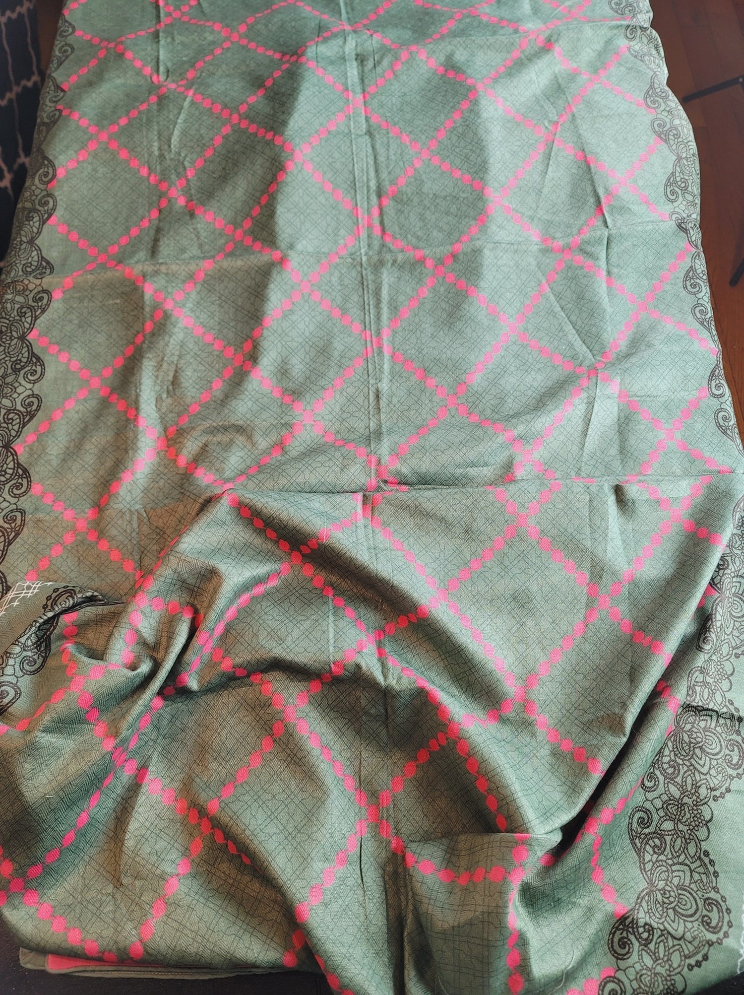 Pakistani Linen Embroidered Salwar kameez Ready To Ship