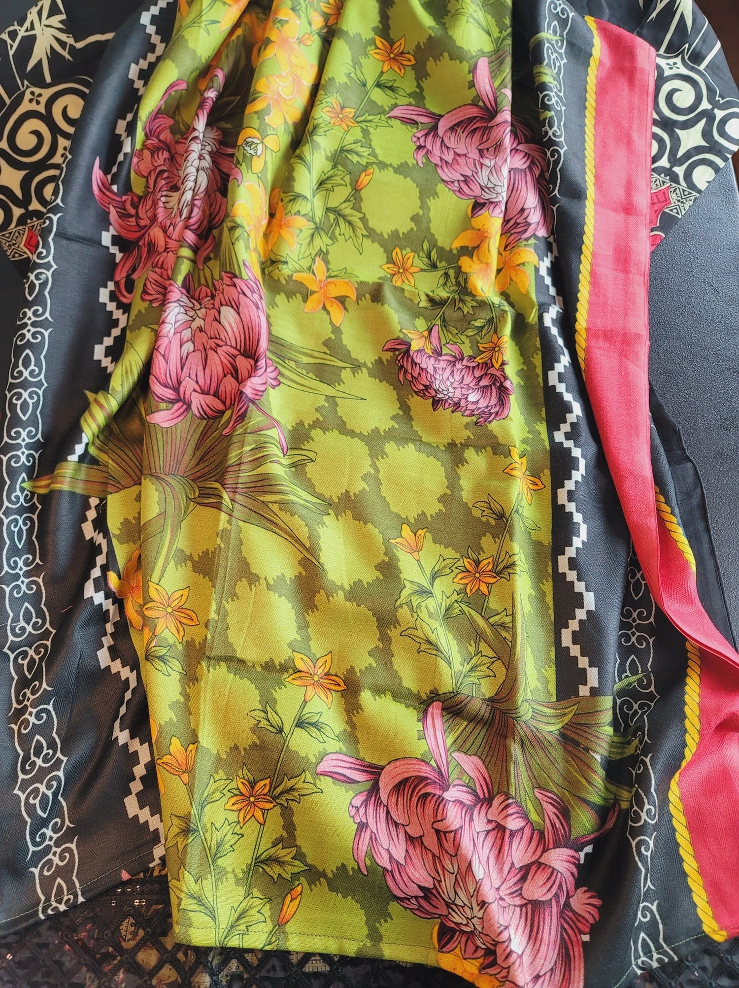 Pakistani Linen Embroidered Salwar kameez Ready To Ship