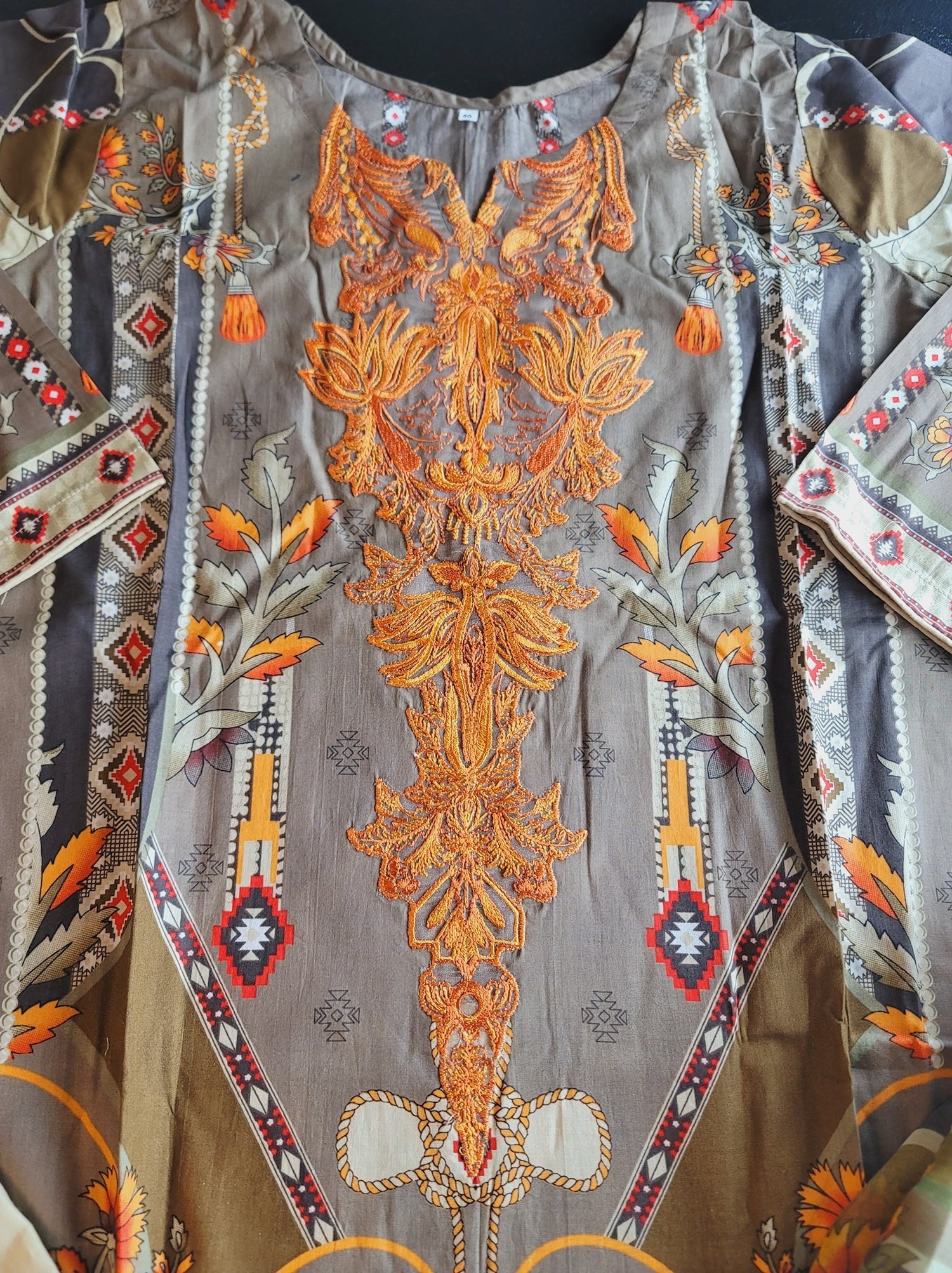 Pakistani Lawn Embroidered Salwar kameez Ready To Ship