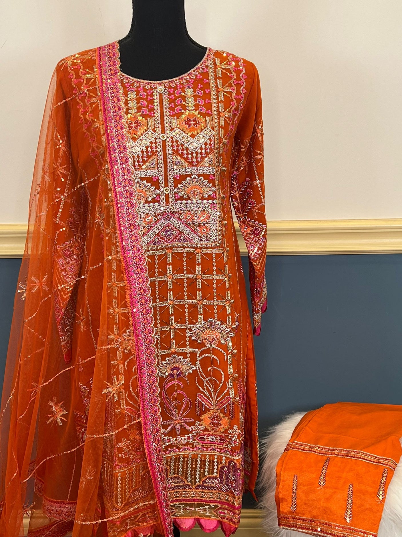 Pakistani Embroidered Party wear Ready To Ship