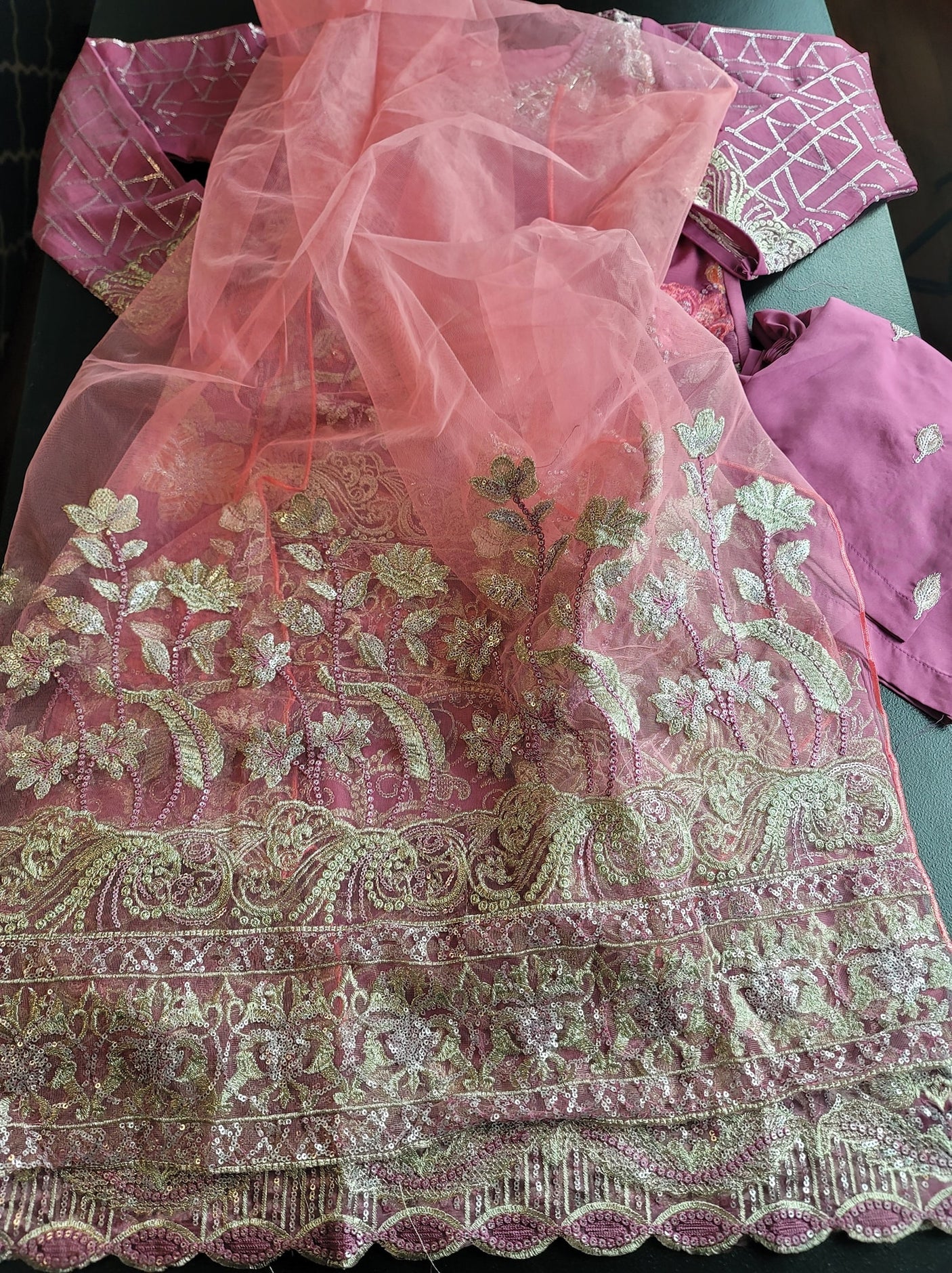 Pakistani Stitched Embroidery Party Wear Dresses Ready To Ship