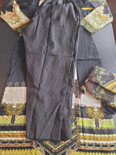 Indian Cotton Stitched Embroidery Suit Ready To Ship