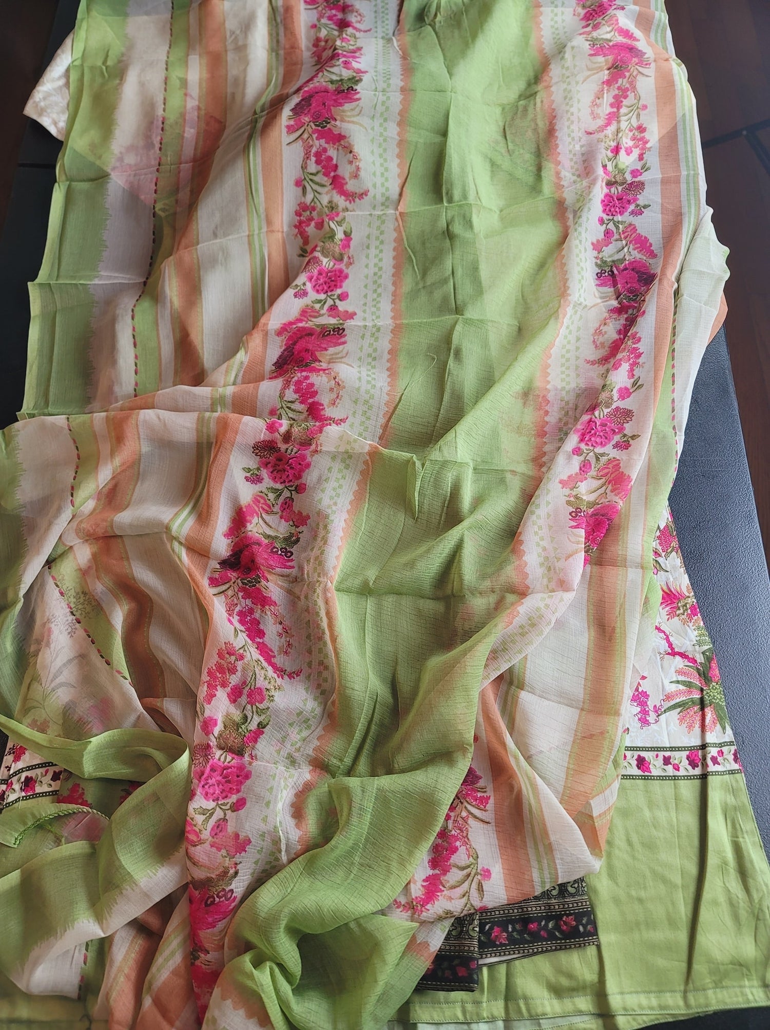 Indian Cotton Stitched Embroidery Suit Ready To Ship