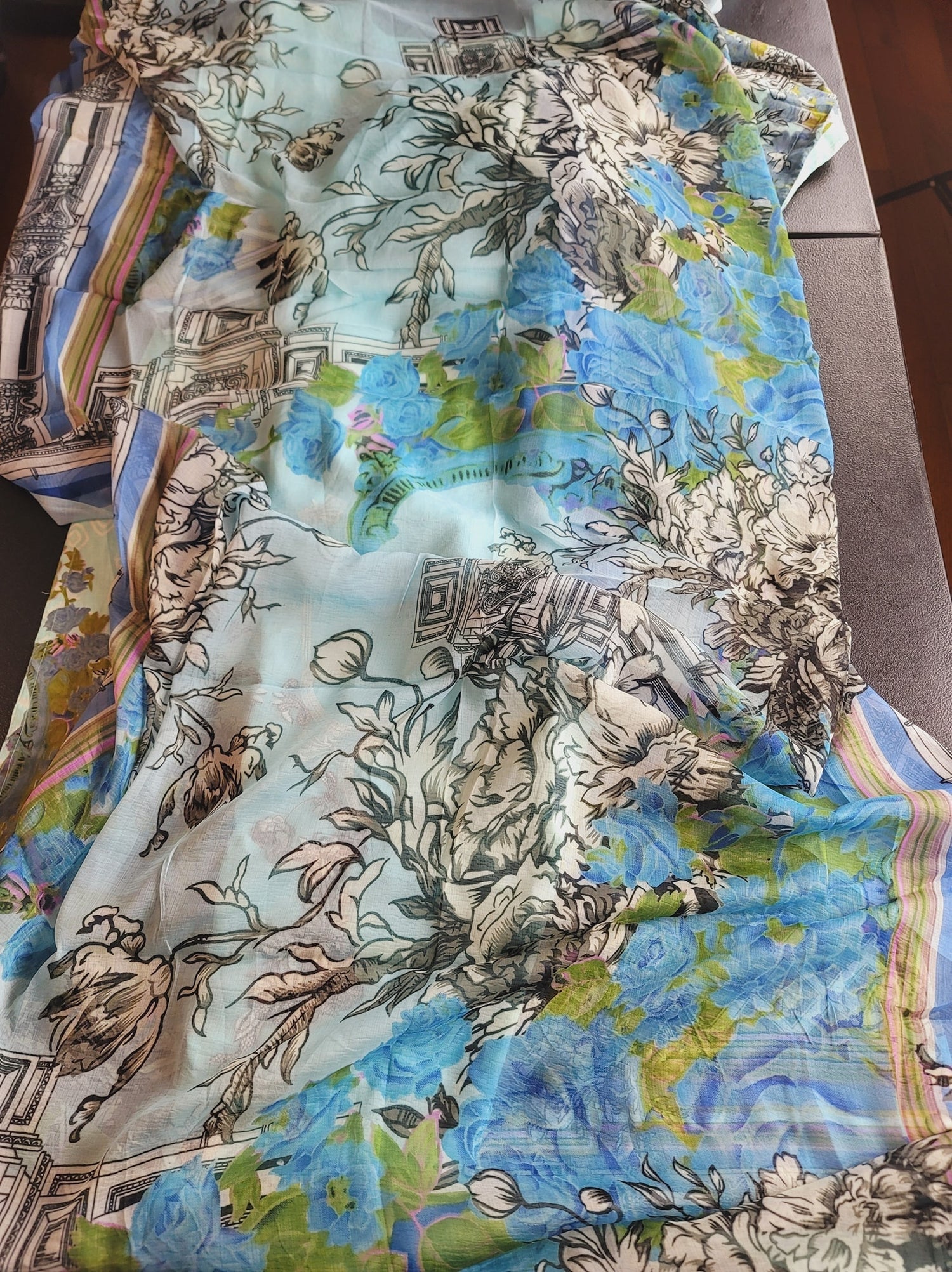 Indian Cotton Stitched Embroidery Suit Ready To Ship