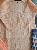 Indian Cotton Stitched Embroidery Suit Ready To Ship