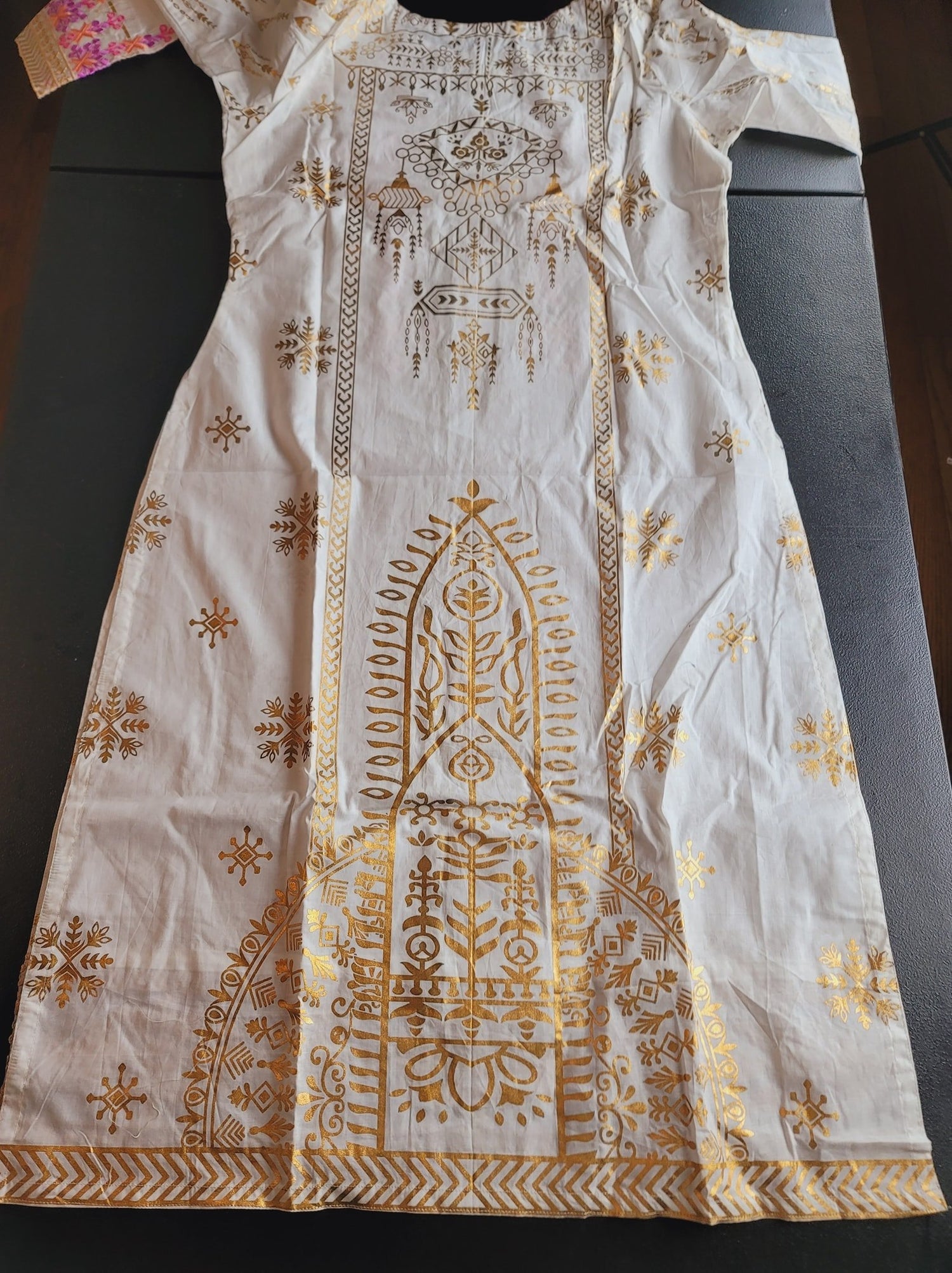 Indian Cotton Stitched Embroidery Suit Ready To Ship