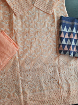 Indian Cotton Stitched Embroidery Suit Ready To Ship