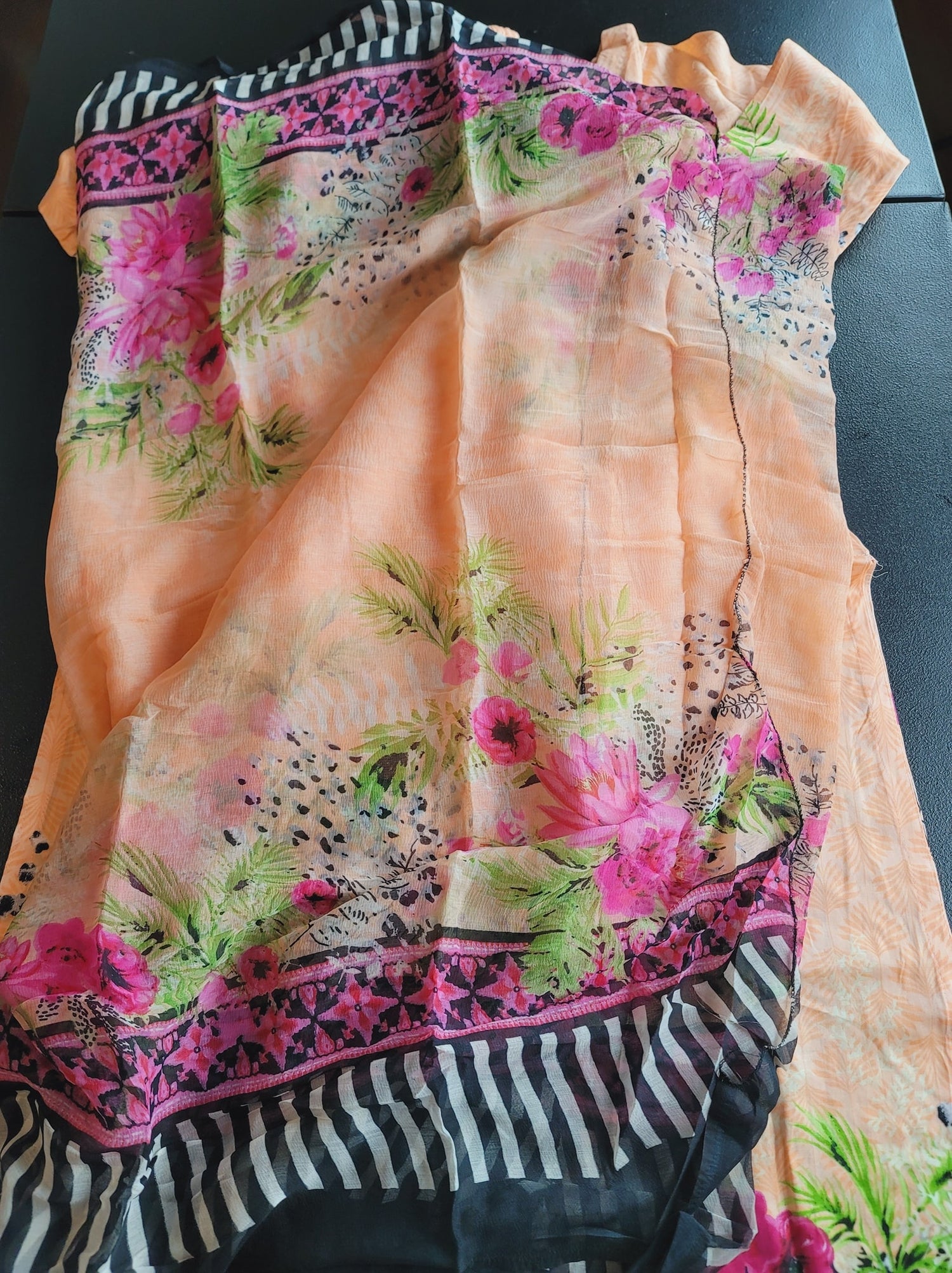 Indian Cotton Stitched Embroidery Suit Ready To Ship