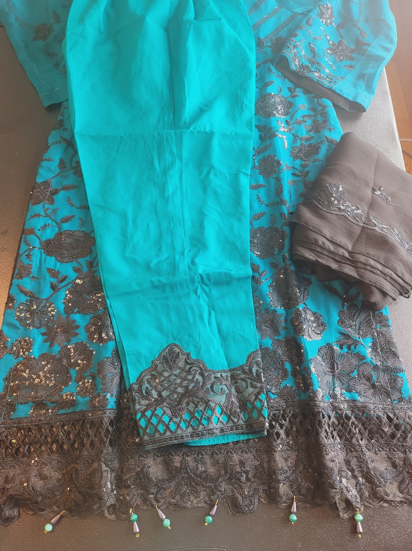 Pakistani Stitched Embroidery Party Wear Dresses Ready To Ship