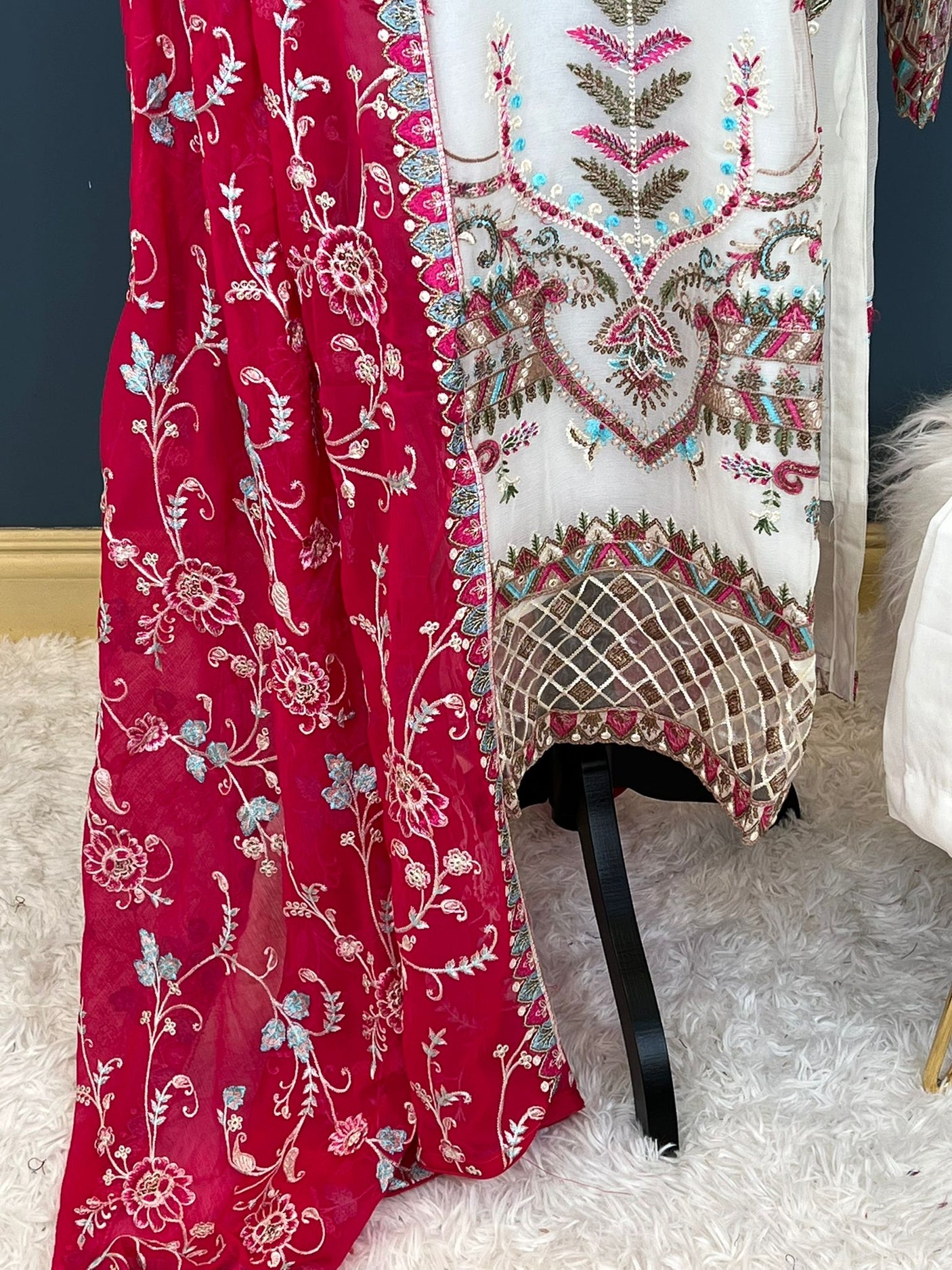 Pakistani Stitched Embroidery Party Wear Dresses Ready To Ship