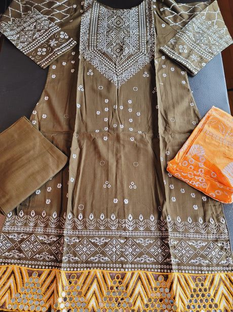 Pakistani Lawn Embroidered Salwar kameez Ready To Ship