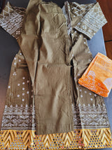 Pakistani Lawn Embroidered Salwar kameez Ready To Ship