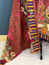 Pakistani Stitched Embroidered lawn Salwar kameez ready to ship