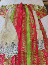 Pakistani Stitched lawn Embroidered Salwar kameez ready to ship