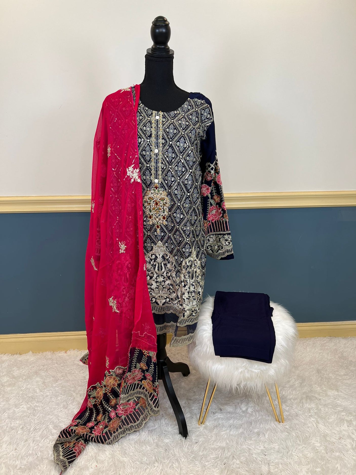 Pakistani Embroidered Party wear  Ready To Ship