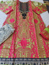 Pakistani Stitched lawn Embroidered Salwar kameez ready to ship