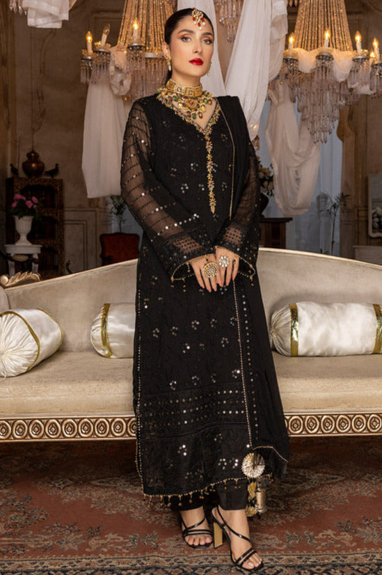 Merakish Chiffion By Shahzeb Textile Luxury Embroidered Collection 100% Original