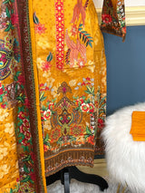 Pakistani Stitched Embroidered lawn Salwar kameez ready to ship