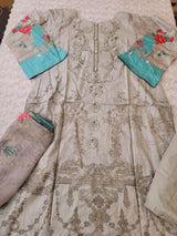 Pakistani Stitched lawn Embroidered Salwar kameez ready to ship