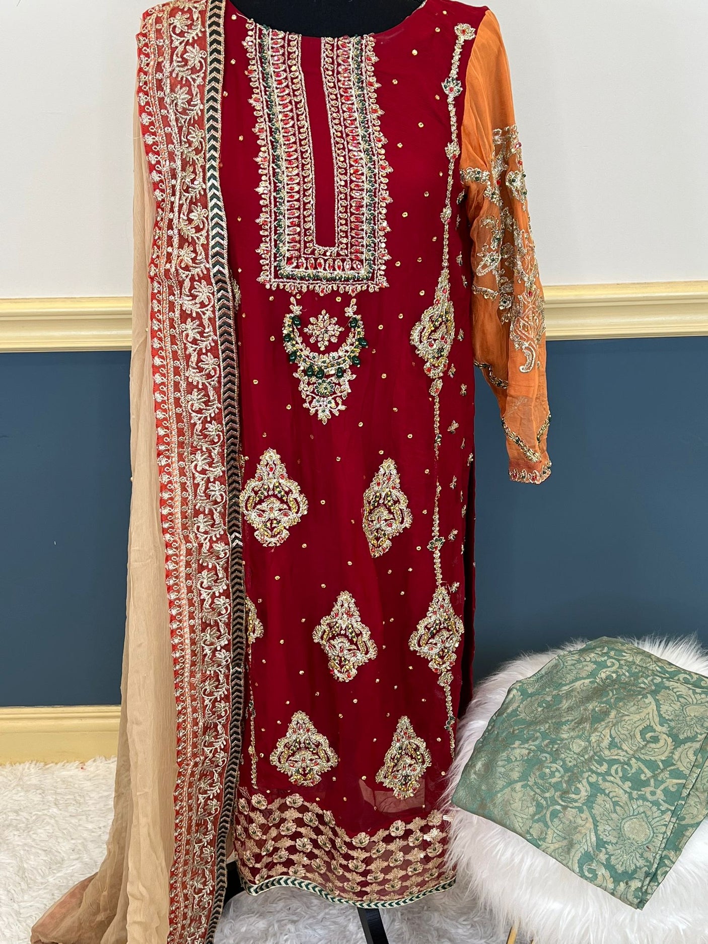 Pakistani Embroidered Party wear  Ready To Ship