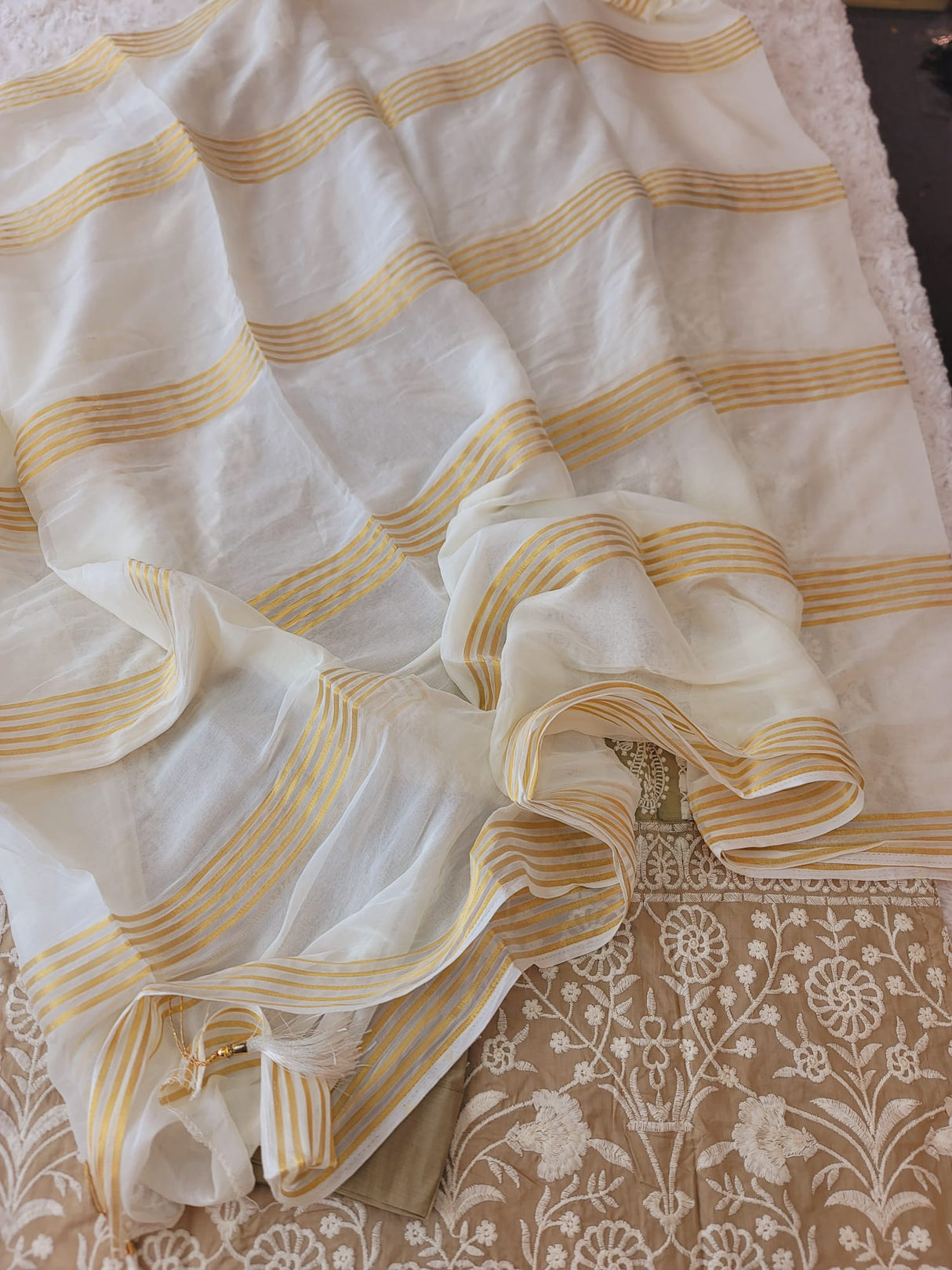 Indian Cotton Stitched Embroidery Suit Ready To Ship