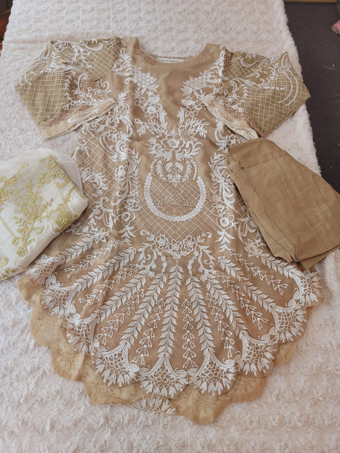 Pakistani Stitched Embroidery Party Wear Dresses Ready To Ship