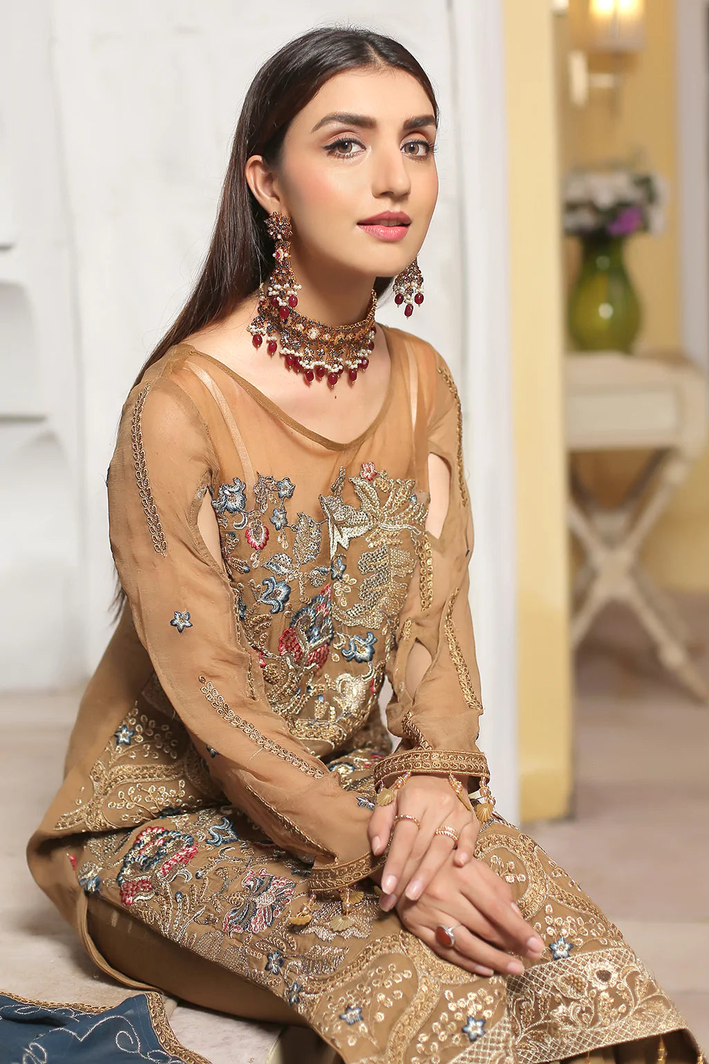 La'Fleur By Maryam's Chiffon Embroidered Collection