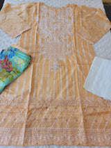 Pakistani Stitched lawn Embroidered Salwar kameez ready to ship