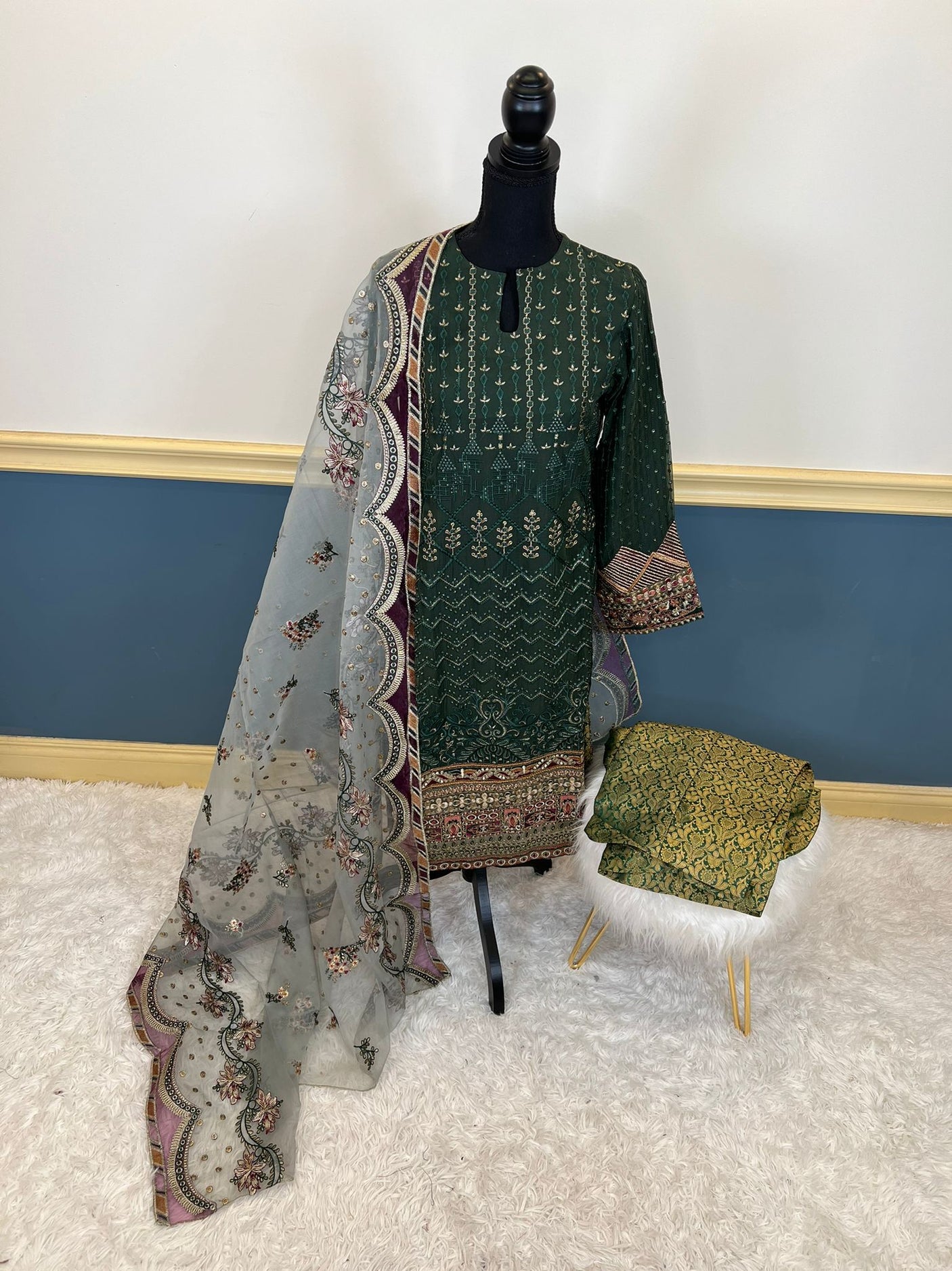 Pakistani Embroidered Party wear  Ready To Ship