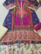 Pakistani Stitched lawn Embroidered Salwar kameez ready to ship