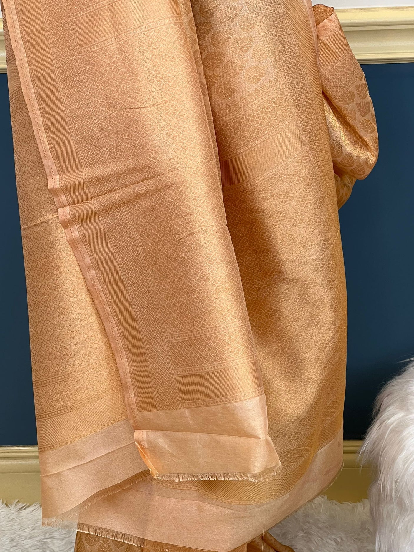 Pure silk katan with running blouse