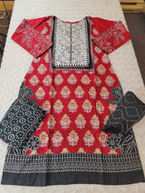 Pakistani Stitched lawn Embroidered Salwar kameez ready to ship