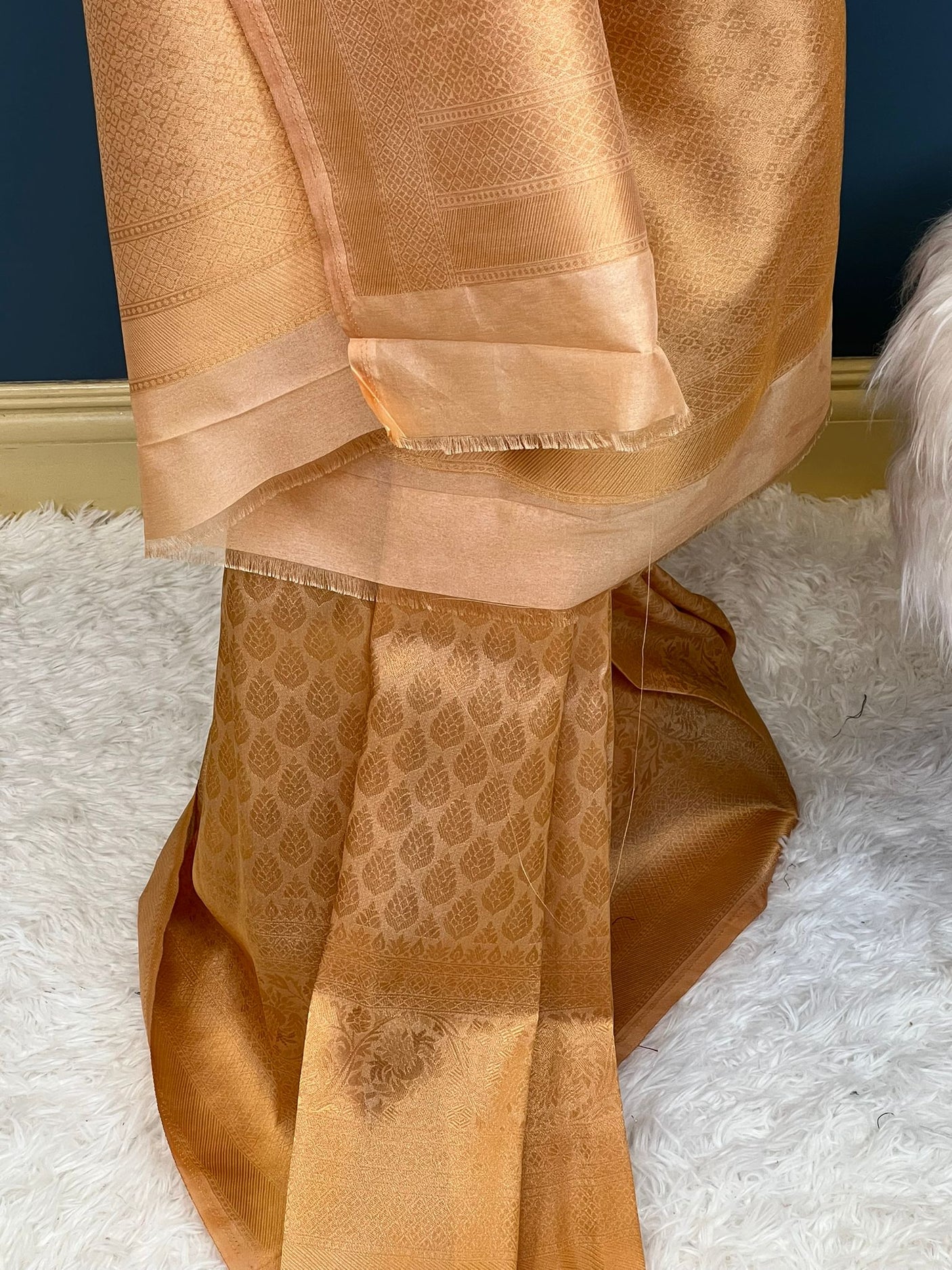 Pure silk katan with running blouse