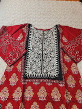 Pakistani Stitched lawn Embroidered Salwar kameez ready to ship