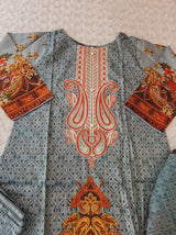 Pakistani stitched  lawn Embroidered Salwar kameez ready to ship