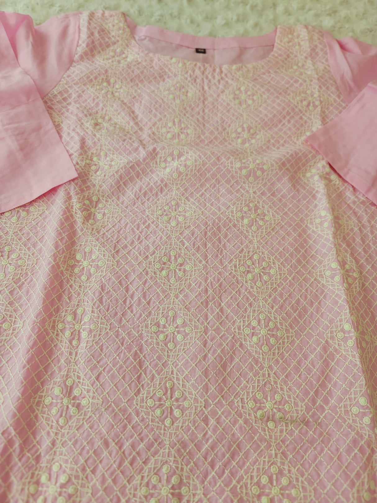 Indian Cotton Stitched Embroidery Suit Ready To Ship