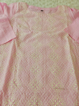 Indian Cotton Stitched Embroidery Suit Ready To Ship