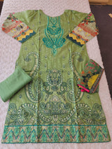 Pakistani Stitched lawn Embroidered Salwar kameez ready to ship