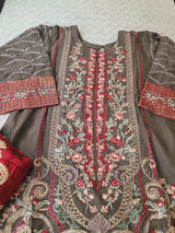 Pakistani Stitched Embroidery Party Wear Dresses Ready To Ship