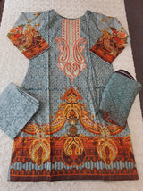 Pakistani stitched  lawn Embroidered Salwar kameez ready to ship