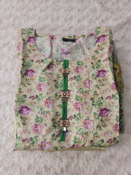 Pakistani Raw Silk Kamiz With Pure Chiffon Duppata Collection 2021 -100% Original Guaranteed