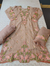 Pakistani Stitched Embroidery Party Wear Dresses Ready To Ship