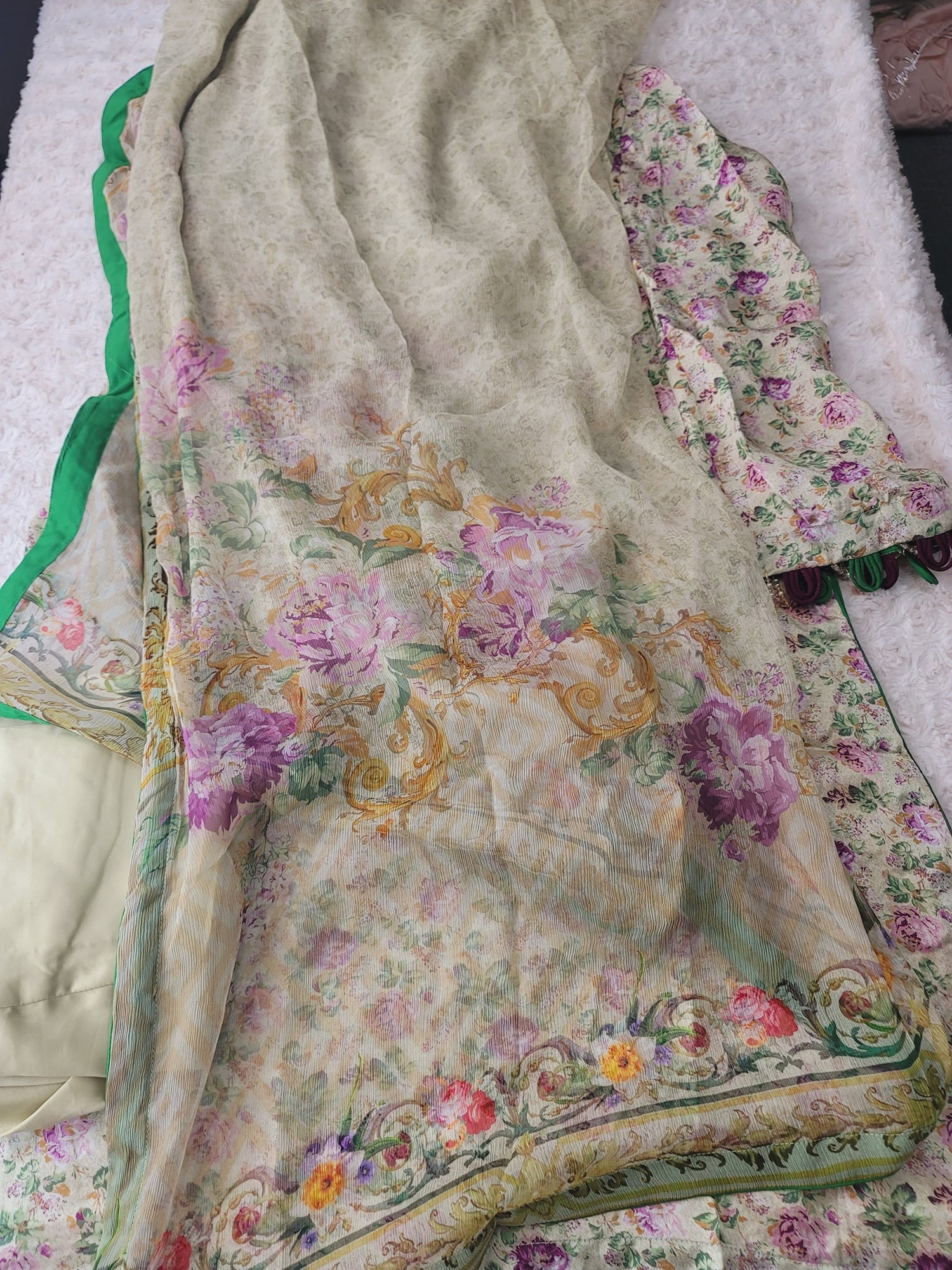 Pakistani Raw Silk Kamiz With Pure Chiffon Duppata Collection 2021 -100% Original Guaranteed