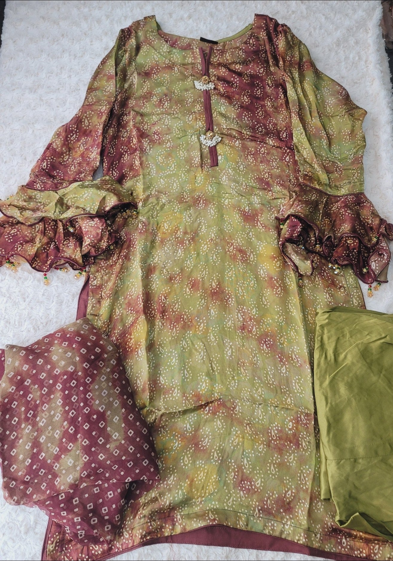 Pakistani Raw Silk Kamiz With Pure Chiffon Duppata Collection 2021 -100% Original Guaranteed