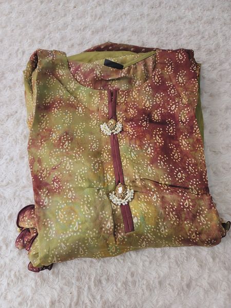 Pakistani Raw Silk Kamiz With Pure Chiffon Duppata Collection 2021 -100% Original Guaranteed