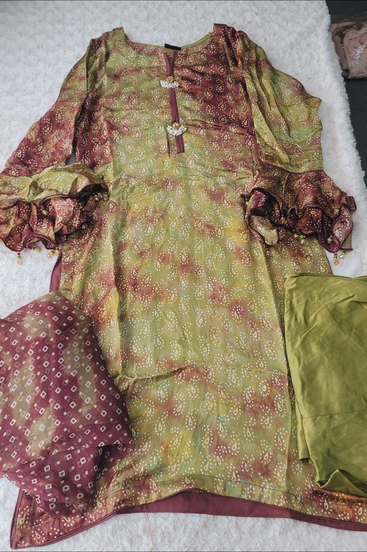 Pakistani Raw Silk Kamiz With Pure Chiffon Duppata Collection 2021 -100% Original Guaranteed