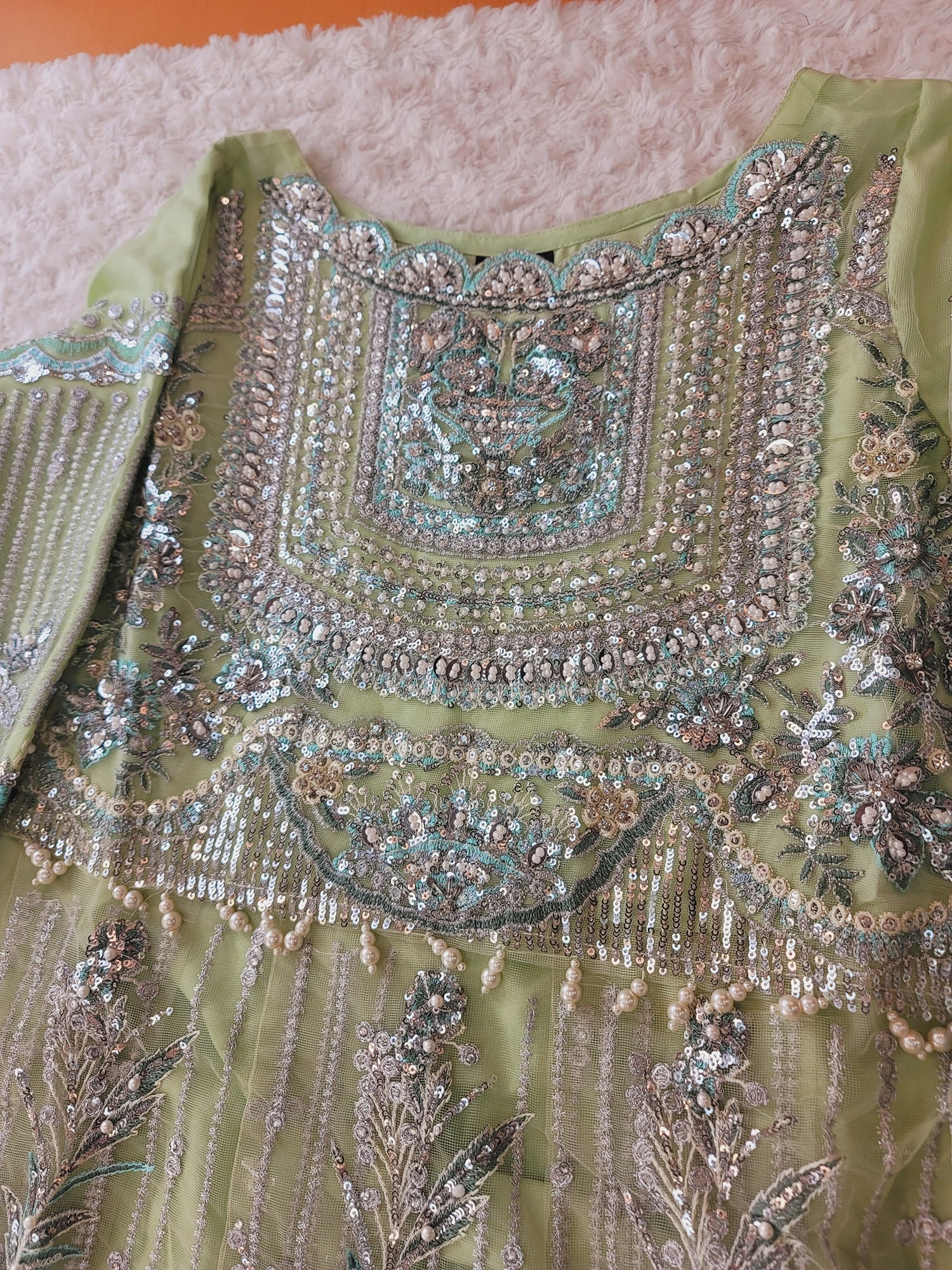 Pakistani Stitched Embroidery Party Wear Dresses Ready To Ship