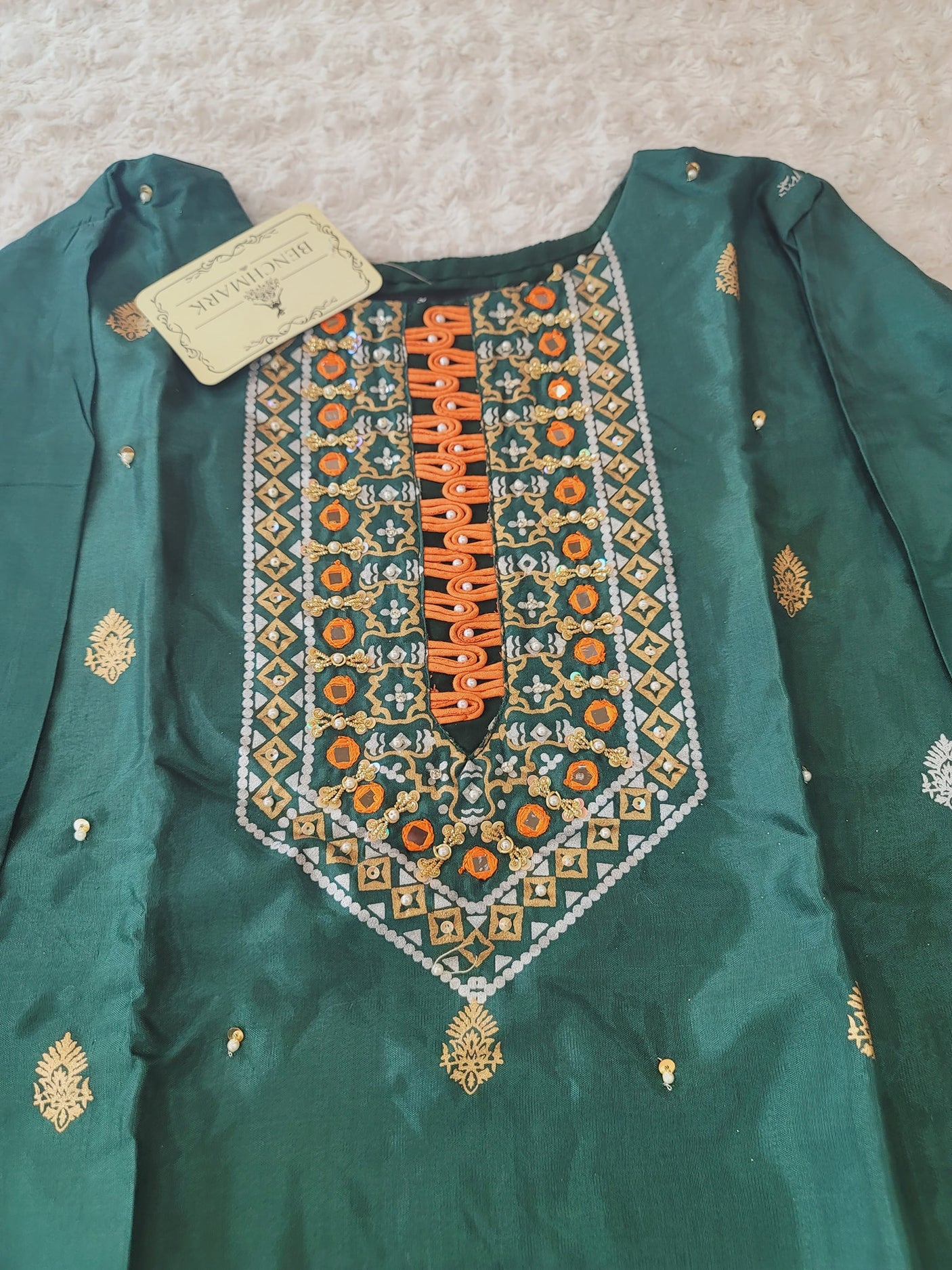 Pakistani Benchmark Raw Silk Kurti -100% Original Guaranteed